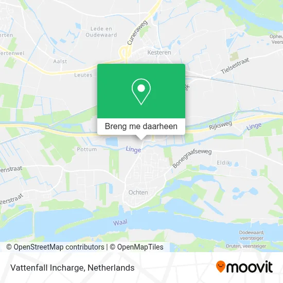 Vattenfall Incharge kaart