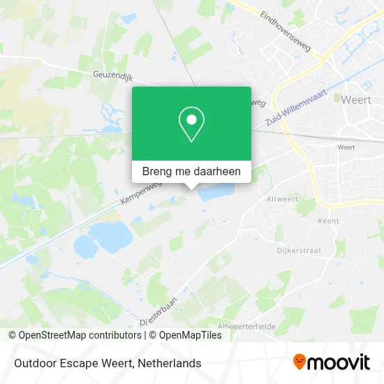 Outdoor Escape Weert kaart
