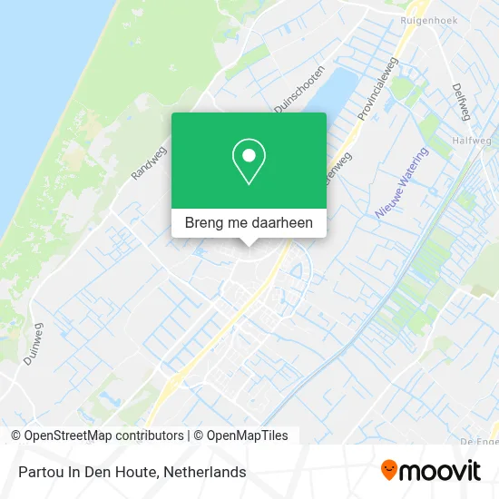 Partou In Den Houte kaart