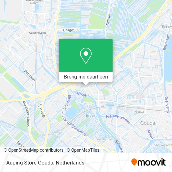 Auping Store Gouda kaart