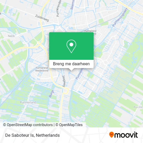 De Saboteur Is kaart