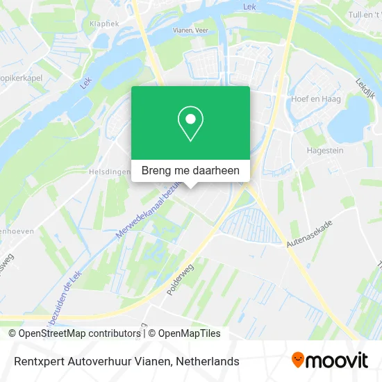 Rentxpert Autoverhuur Vianen kaart