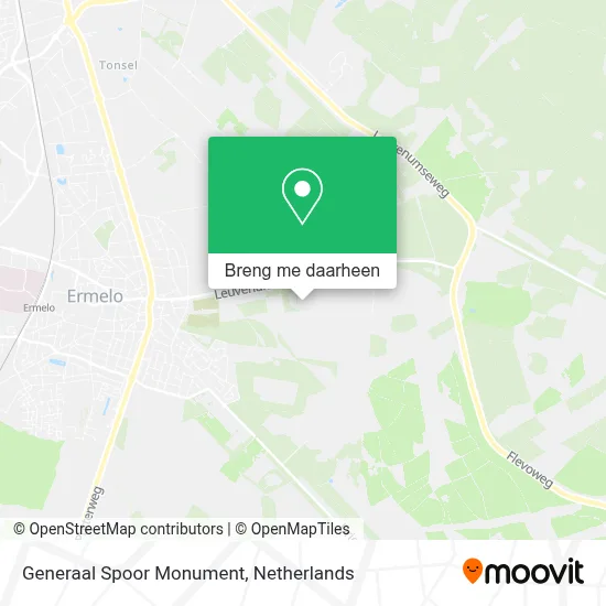 Generaal Spoor Monument kaart