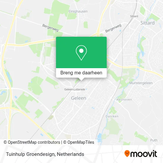 Tuinhulp Groendesign kaart