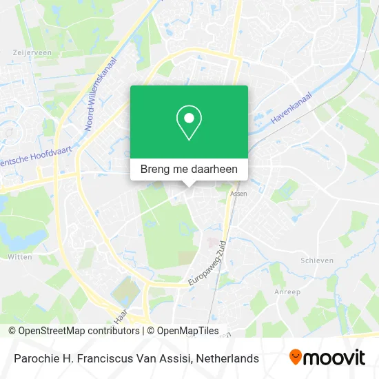 Parochie H. Franciscus Van Assisi kaart