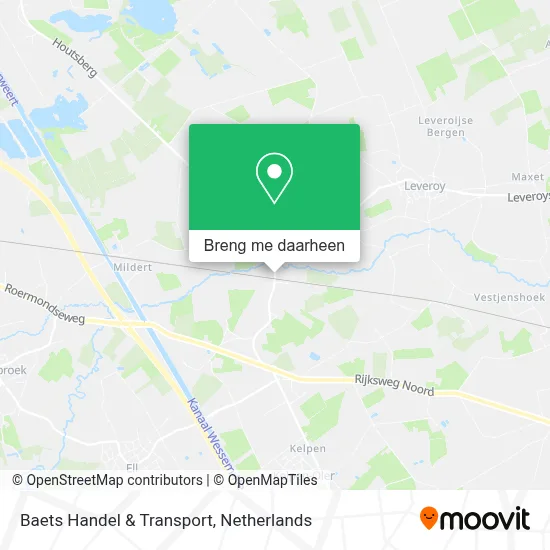 Baets Handel & Transport kaart