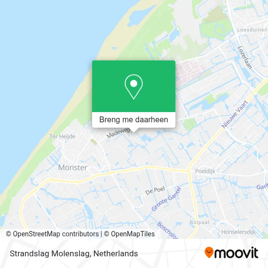 Strandslag Molenslag kaart