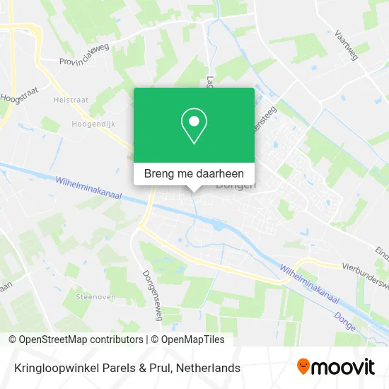 Kringloopwinkel Parels & Prul kaart