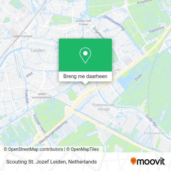 Scouting St. Jozef Leiden kaart