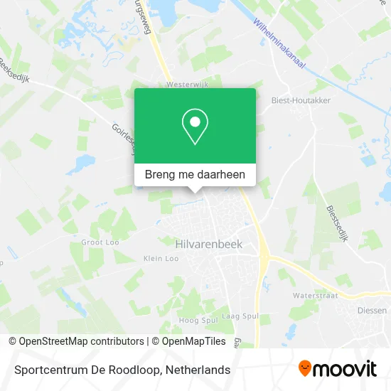 Sportcentrum De Roodloop kaart