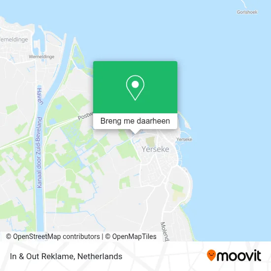 In & Out Reklame kaart