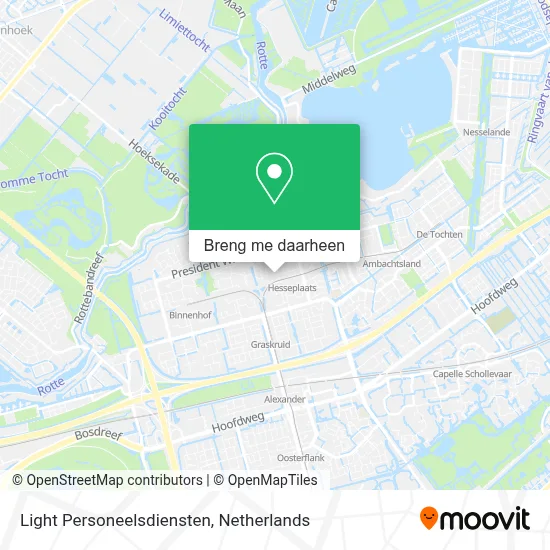 Light Personeelsdiensten kaart