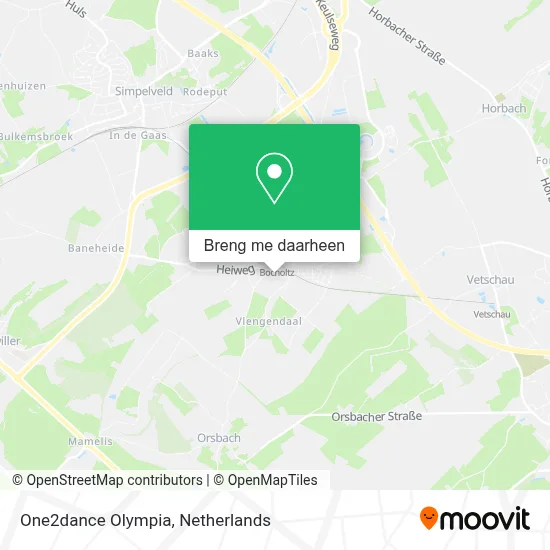 One2dance Olympia kaart