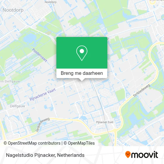 Nagelstudio Pijnacker kaart