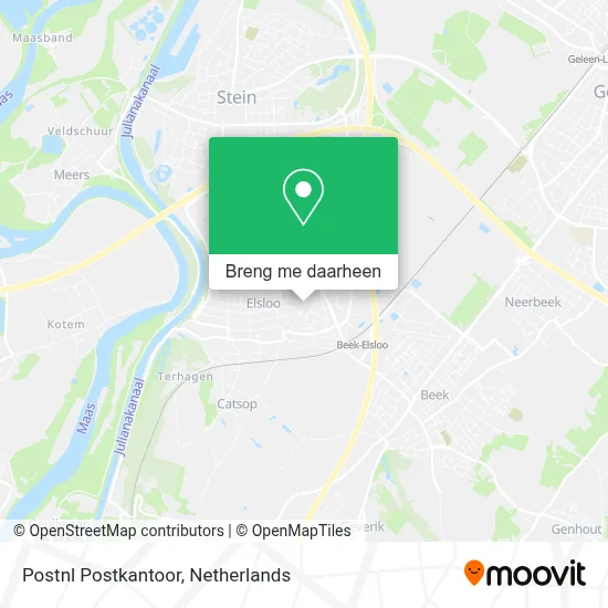 Postnl Postkantoor kaart