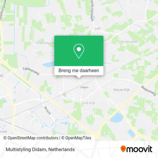 Multistyling Didam kaart