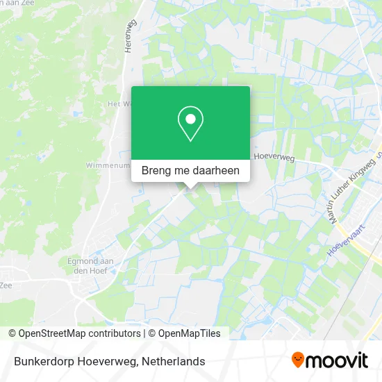 Bunkerdorp Hoeverweg kaart
