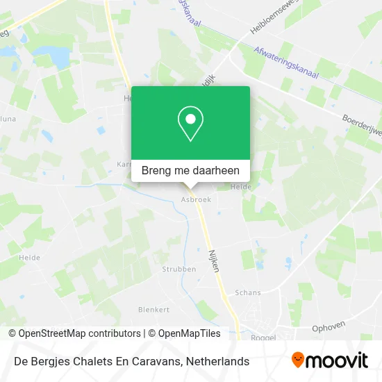 De Bergjes Chalets En Caravans kaart