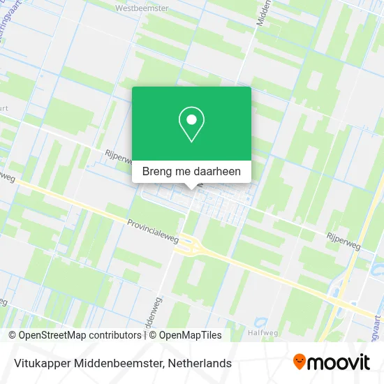 Vitukapper Middenbeemster kaart