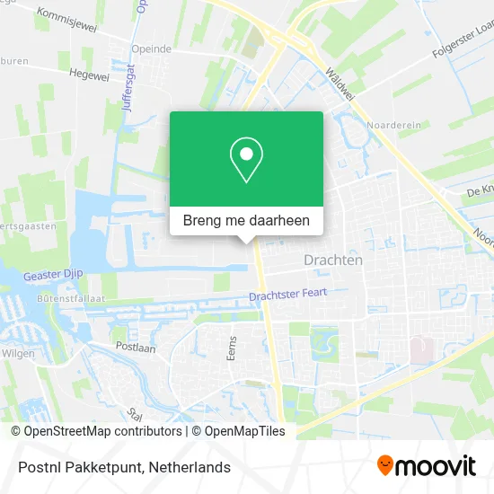 Postnl Pakketpunt kaart