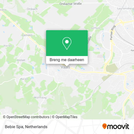 Bebie Spa kaart