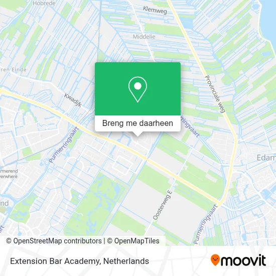 Extension Bar Academy kaart