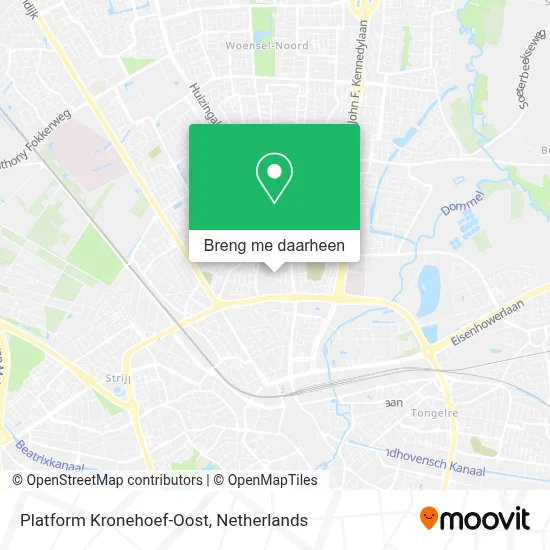 Platform Kronehoef-Oost kaart