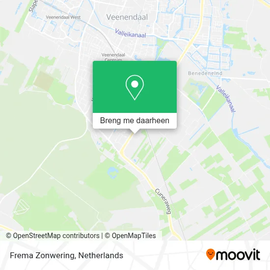Frema Zonwering kaart