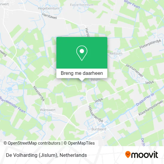 De Volharding (Jislum) kaart