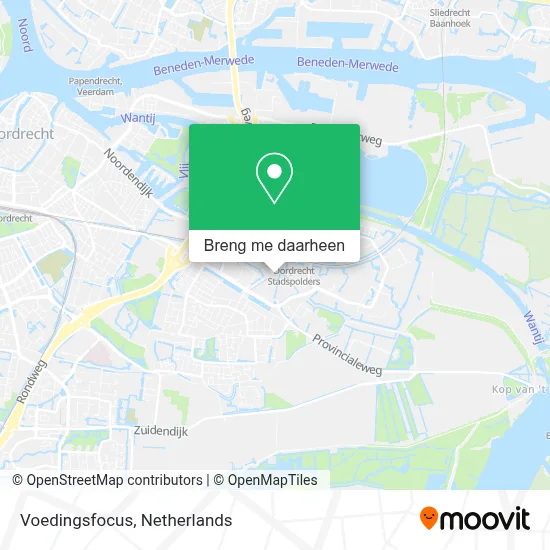 Voedingsfocus kaart