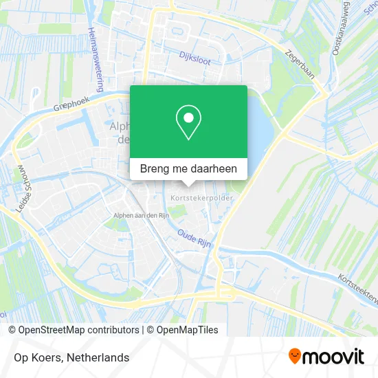 Op Koers kaart