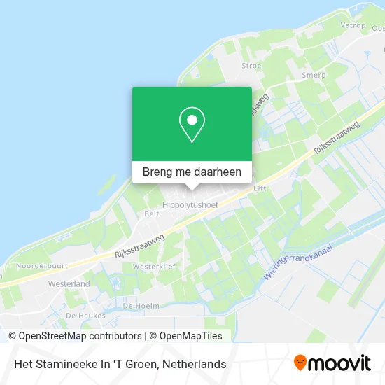 Het Stamineeke In 'T Groen kaart