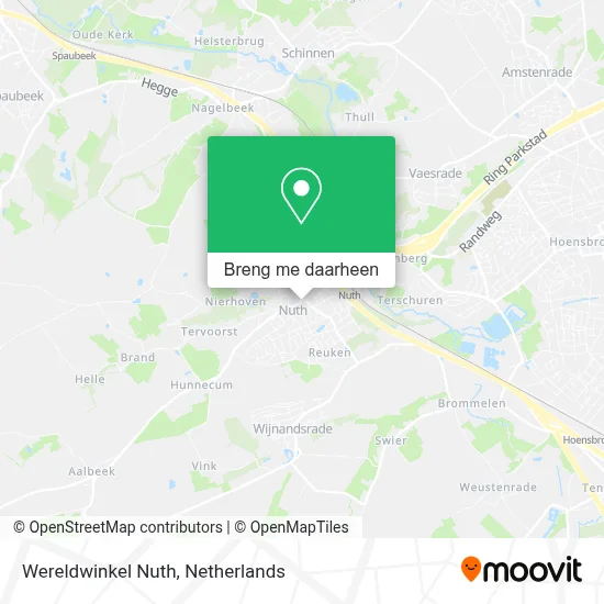 Wereldwinkel Nuth kaart