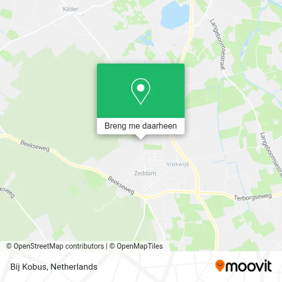 Bij Kobus kaart
