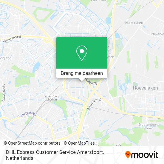DHL Express Customer Service Amersfoort kaart