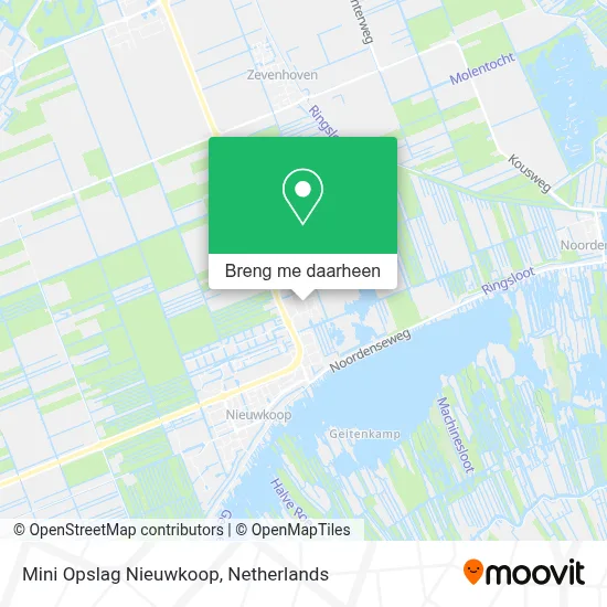 Mini Opslag Nieuwkoop kaart