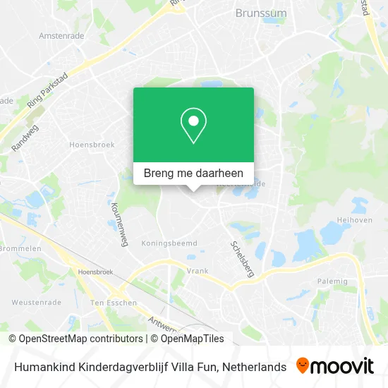 Humankind Kinderdagverblijf Villa Fun kaart