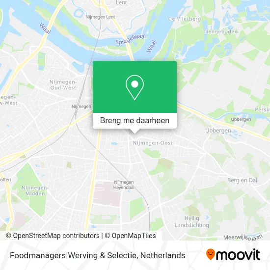 Foodmanagers Werving & Selectie kaart