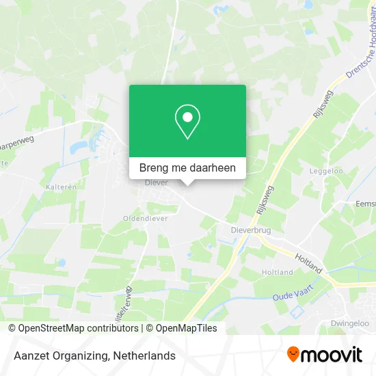 Aanzet Organizing kaart