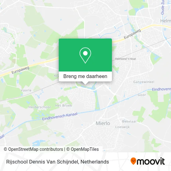 Rijschool Dennis Van Schijndel kaart