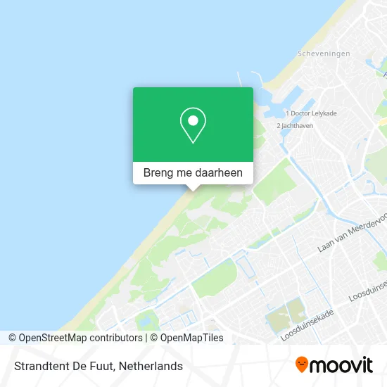 Strandtent De Fuut kaart