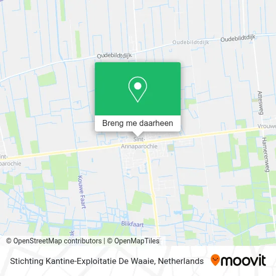 Stichting Kantine-Exploitatie De Waaie kaart