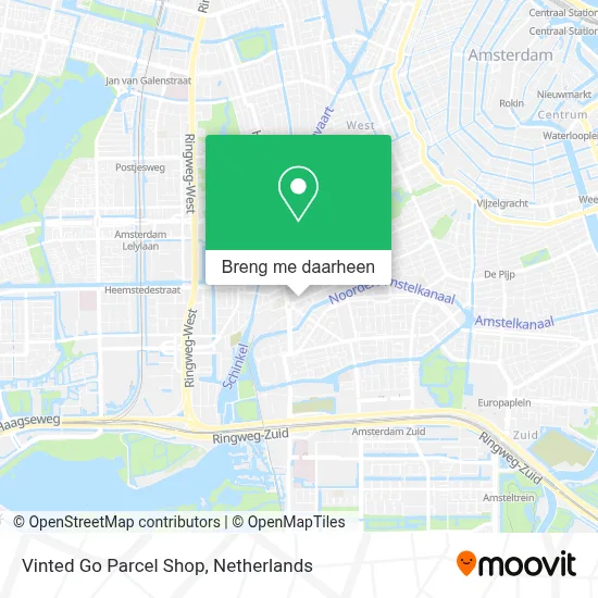 Vinted Go Parcel Shop kaart