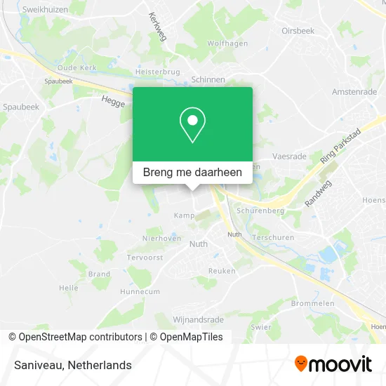 Saniveau kaart