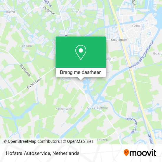 Hofstra Autoservice kaart