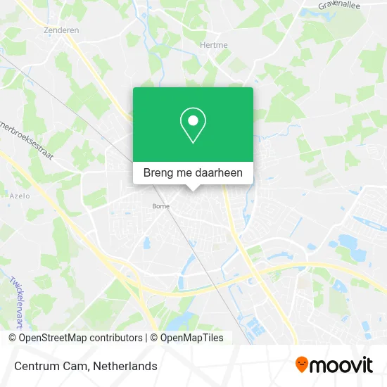 Centrum Cam kaart