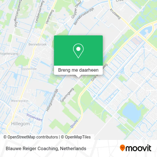Blauwe Reiger Coaching kaart