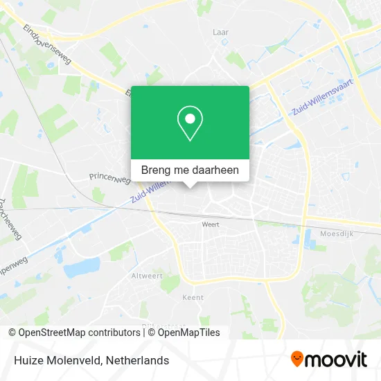 Huize Molenveld kaart