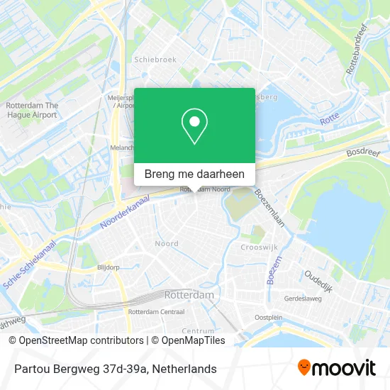 Partou Bergweg 37d-39a kaart