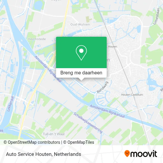 Auto Service Houten kaart